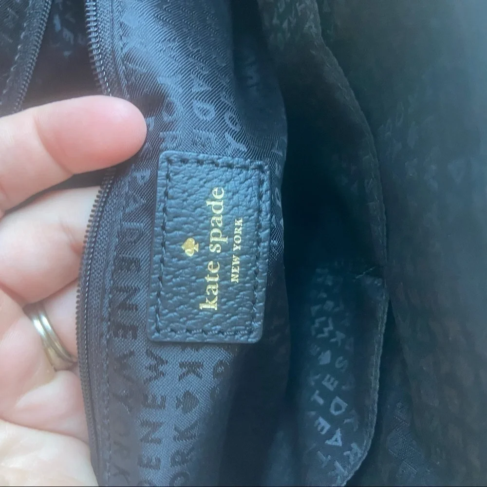 Kate Spade Black Leather Satchel Purse